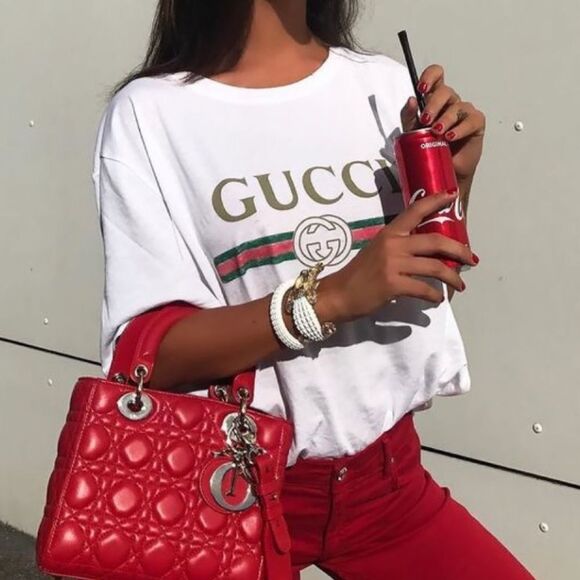 Red lady DIOR bag - Picture 5 of 16